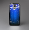 The Blue & White Rain Shimmer Strips Skin-Sert Case for the Samsung Galaxy S5