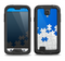 The Blue & White Scattered Puzzle Samsung Galaxy S4 LifeProof Nuud Case Skin Set