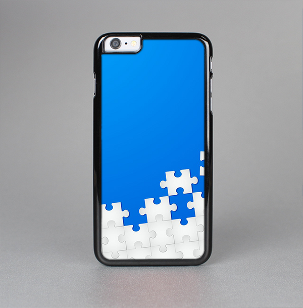 The Blue & White Scattered Puzzle Skin-Sert Case for the Apple iPhone 6