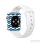 The Blue Wide Chevron Pattern Full-Body Skin Kit for the Apple Watch