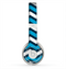 The Blue Wide Chevron Pattern Skin for the Beats by Dre Solo 2 Headphones