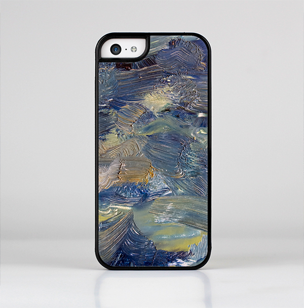 The Blue & Yellow Abstract Oil Painting Skin-Sert Case for the Apple iPhone 5c