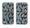 The Blue and Brown Paisley Pattern V4 Apple iPhone 6 Plus LifeProof Nuud Case Skin Set