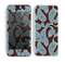 The Blue and Brown Paisley Pattern V4 Skin for the Apple iPhone 5c