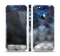 The Blue and Gray 3D Cubes Skin Set for the Apple iPhone 5