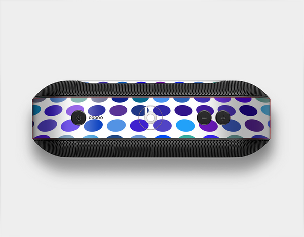 The Blue and Purple Strayed Polkadots Skin Set for the Beats Pill Plus