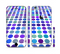 The Blue and Purple Strayed Polkadots Sectioned Skin Series for the Apple iPhone 6s Plus