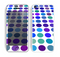 The Blue and Purple Strayed Polkadots Skin for the Apple iPhone 5c