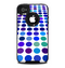 The Blue and Purple Strayed Polkadots Skin for the iPhone 4-4s OtterBox Commuter Case