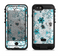 The Blue and White Floral Laced Pattern Apple iPhone 6/6s LifeProof Fre POWER Case Skin Set