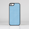 The Blue and White Woven Plaid Pattern Skin-Sert for the Apple iPhone 5c Skin-Sert Case