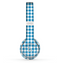 The Blue and White Woven Plaid Pattern Skin Set for the Beats by Dre Solo 2 Wireless Headphones