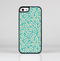 The Blue and Yellow Floral Pattern V43 Skin-Sert for the Apple iPhone 5-5s Skin-Sert Case