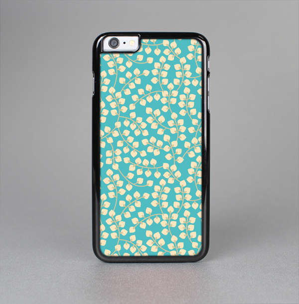 The Blue and Yellow Floral Pattern V43 Skin-Sert for the Apple iPhone 6 Skin-Sert Case