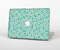 The Blue and Yellow Floral Pattern V43 Skin for the Apple MacBook Pro Retina 15"