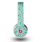 The Blue and Yellow Floral Pattern V43 Skin for the Original Beats by Dre Wireless Headphones
