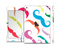 The Bold Colorful Mustache Pattern Full Body Skin Set for the Apple iPad Mini 3