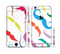 The Bold Colorful Mustache Pattern Sectioned Skin Series for the Apple iPhone 6