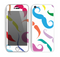 The Bold Colorful Mustache Pattern Skin for the Apple iPhone 5c