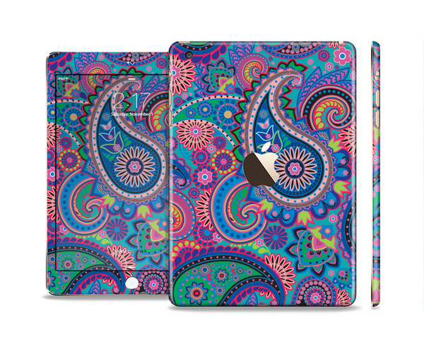The Bold Colorful Paisley Pattern Full Body Skin Set for the Apple iPad Mini 3