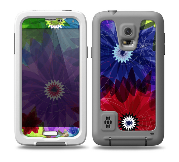 The Boldly Colored Flowers Skin for the Samsung Galaxy S5 frē LifeProof Case