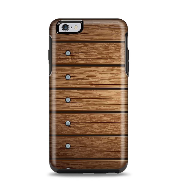 The Bolted Wood Planks Apple iPhone 6 Plus Otterbox Symmetry Case Skin Set