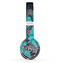 The Bright Blue Accented Flower Illustration Skin Set for the Beats by Dre Solo 2 Wireless Headphones