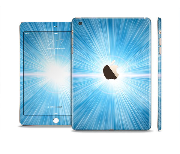 The Bright Blue Light Full Body Skin Set for the Apple iPad Mini 3