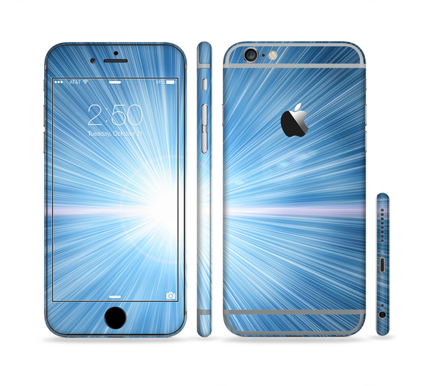 The Bright Blue Light Sectioned Skin Series for the Apple iPhone 6s Plus