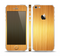 The Bright Brushed Gold Surface Skin Set for the Apple iPhone 5