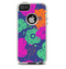 The Bright Colored Cartoon Flowers Skin For The iPhone 5-5s Otterbox Commuter Case