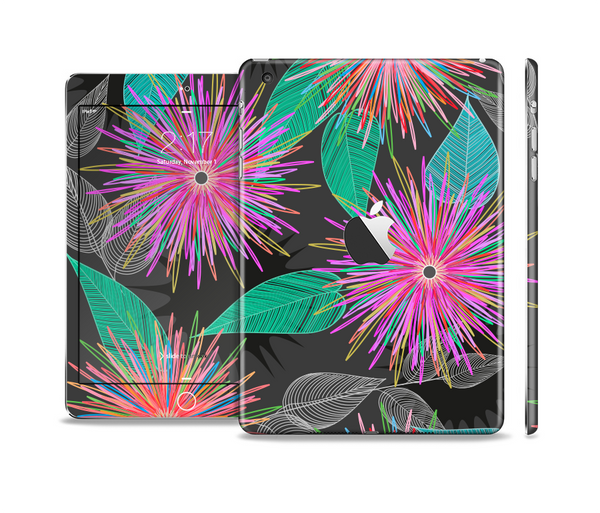The Bright Colorful Flower Sprouts Skin Set for the Apple iPad Mini 4