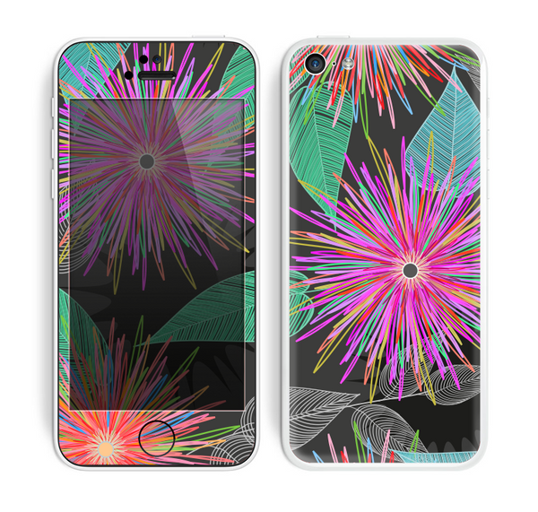 The Bright Colorful Flower Sprouts Skin for the Apple iPhone 5c