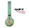 The Bright Green Floral Laced Skin for the Beats by Dre Mixr Headphones