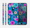 The Bright Pink & Blue Vector Floral Skin for the Apple iPhone 6