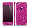 The Bright Pink Glitter Skin Set for the Apple iPhone 5