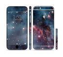 The Bright Pink Nebula Space Sectioned Skin Series for the Apple iPhone 6