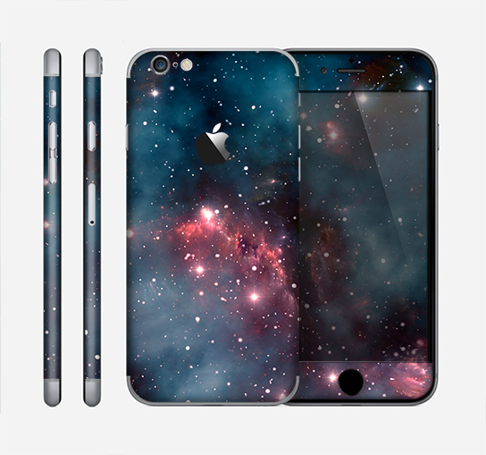 The Bright Pink Nebula Space Skin for the Apple iPhone 6