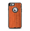 The Bright Red & Black Grained Wood Apple iPhone 6 Otterbox Defender Case Skin Set