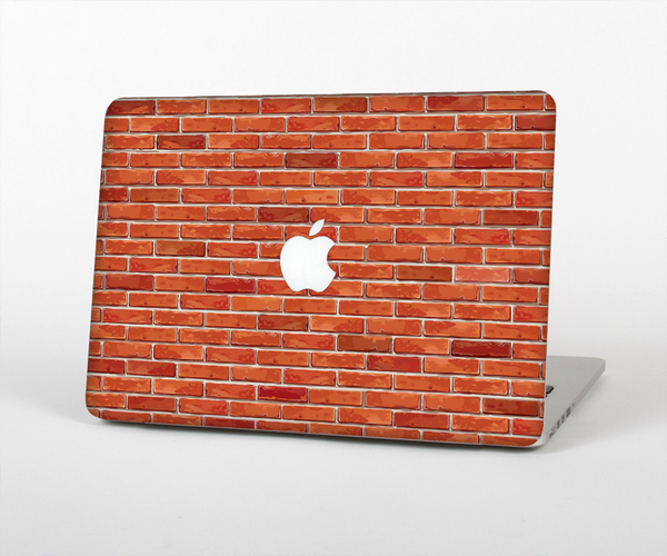 The Bright Red Brick Wall Skin for the Apple MacBook Pro Retina 15"