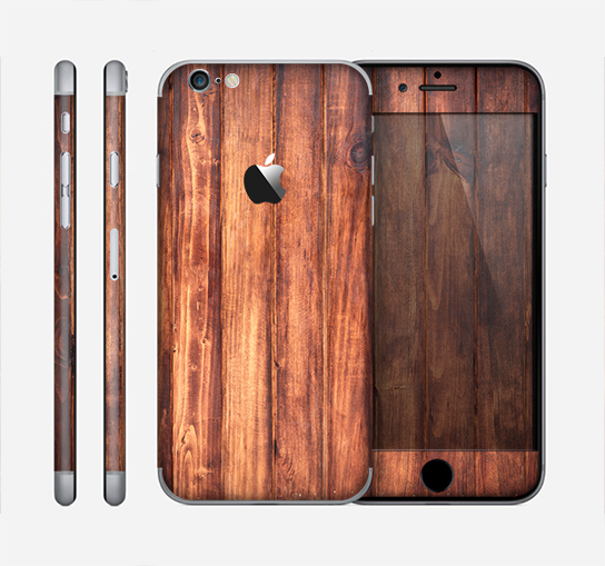 The Bright Stained Wooden Planks Skin for the Apple iPhone 6