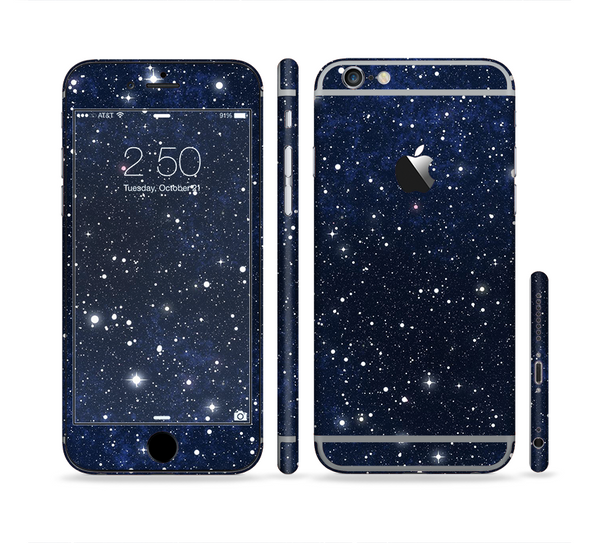 The Bright Starry Sky Sectioned Skin Series for the Apple iPhone 6