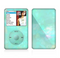 The Bright Teal WaterColor Panel Skin For The Apple iPod Classic
