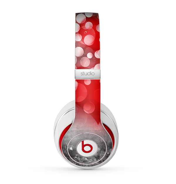 The Bright Unfocused White & Red Love Dots Skin for the Beats by Dre Studio (2013+ Version) Headphones