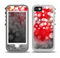 The Bright Unfocused White & Red Love Dots Skin for the iPhone 5-5s OtterBox Preserver WaterProof Case