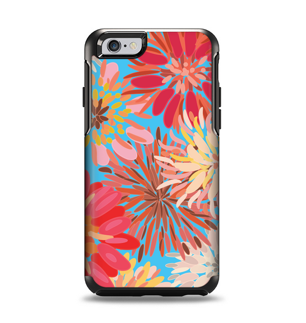 The Brightly Colored Watercolor Flowers Apple iPhone 6 Otterbox Symmetry Case Skin Set
