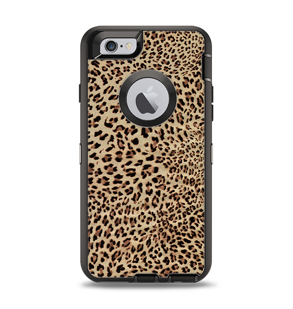 The Brown Vector Leopard Print Apple iPhone 6 Otterbox Defender Case Skin Set
