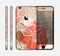 The Brown and Orange Transparent Flowers Skin for the Apple iPhone 6