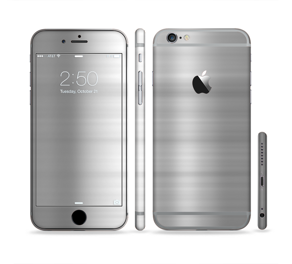 The Brushed Metal Surface Sectioned Skin Series for the Apple iPhone 6