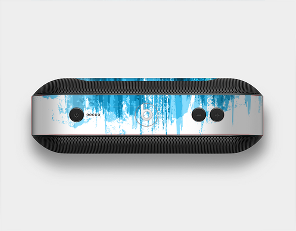 The Brushed Vivid Blue & White Background Skin Set for the Beats Pill Plus